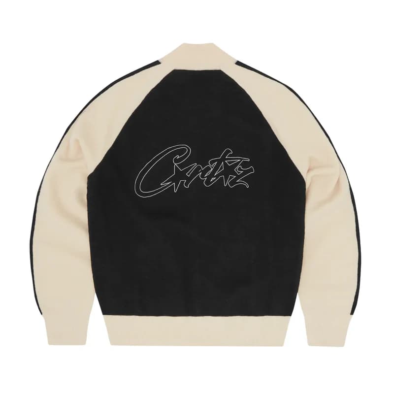 Zip-Up Knit Corteiz Black Cream